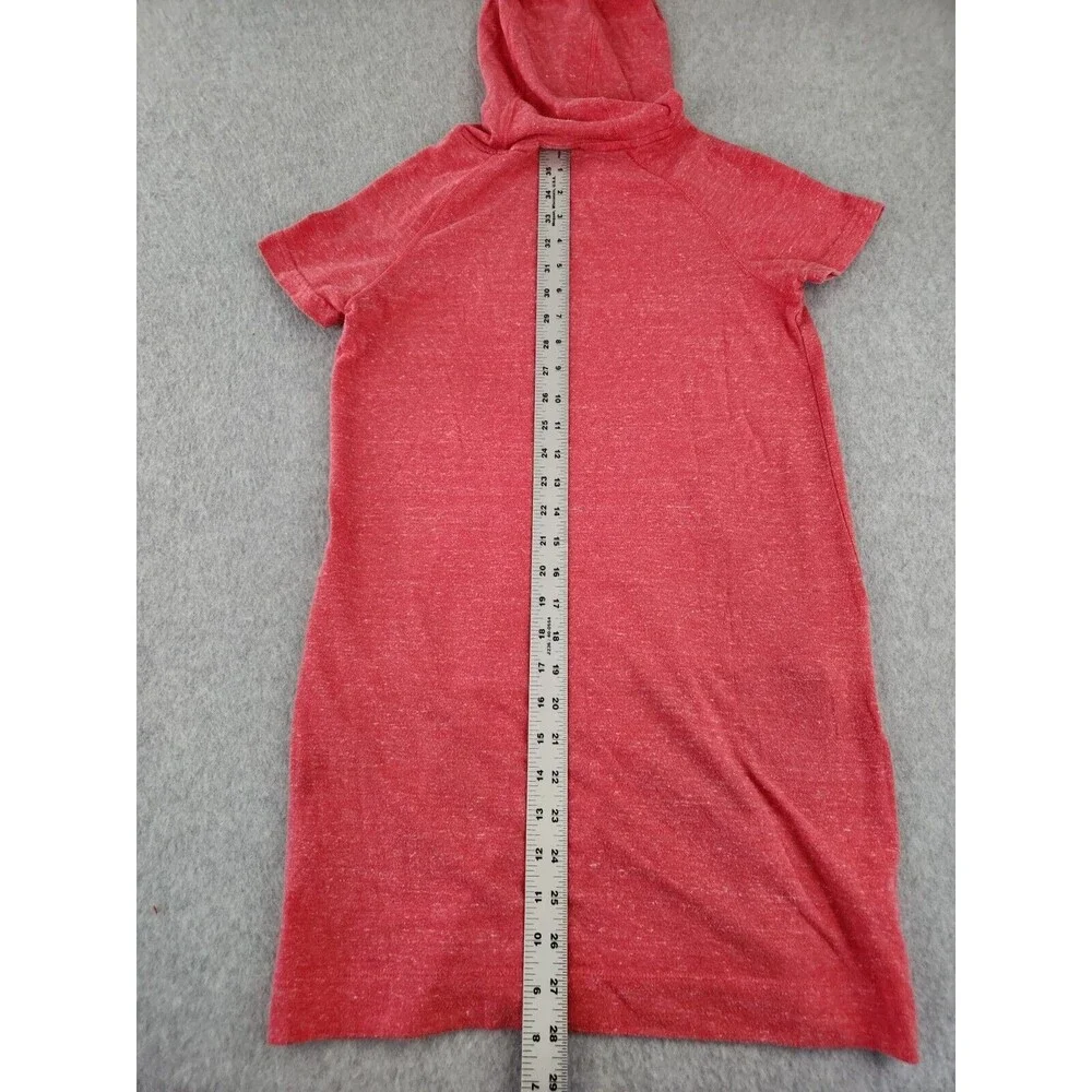 Nike Pink Hoodie Organic Dress Pockets Girl's Swim Beach Cover Up Shirt Sz Large
